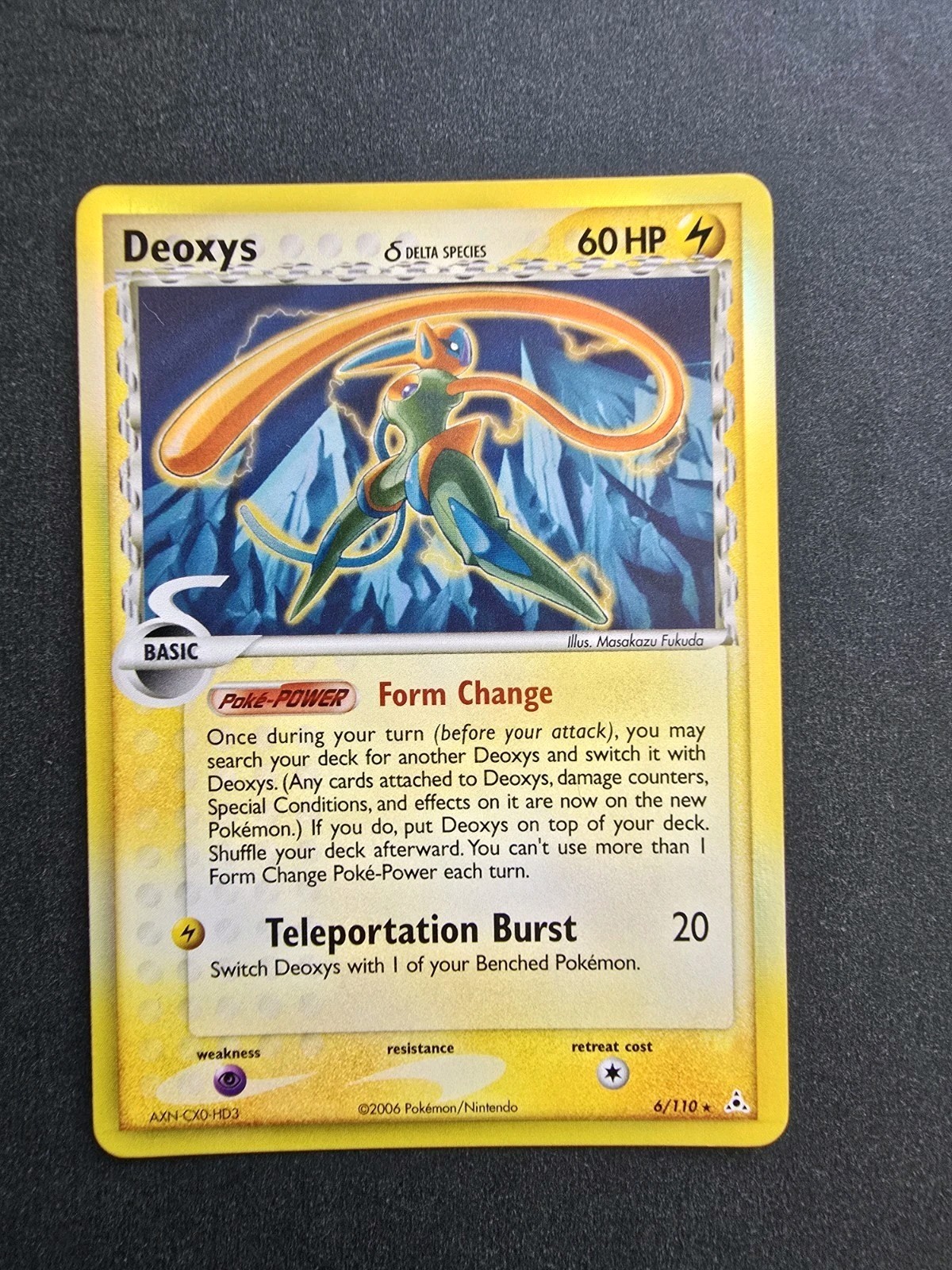 Pokemon TCG Deoxys 6/110 Delta Species Holo 2006 English Pokemon TCG Deoxys 6/110 Delta Species Holo 2006 English