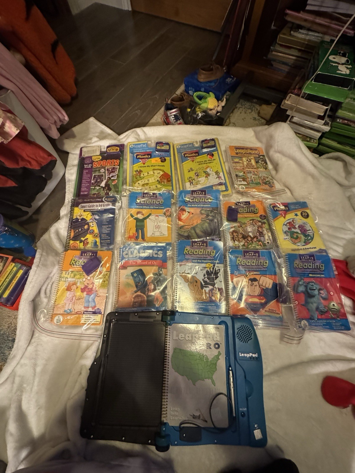 Vintage Leapfrog LeapPad Pro Console Mega-lot. W/15 Books & Cartridges, 3 New Vintage Leapfrog LeapPad Pro Console Mega-lot. W/15 Books & Cartridges, 3 New