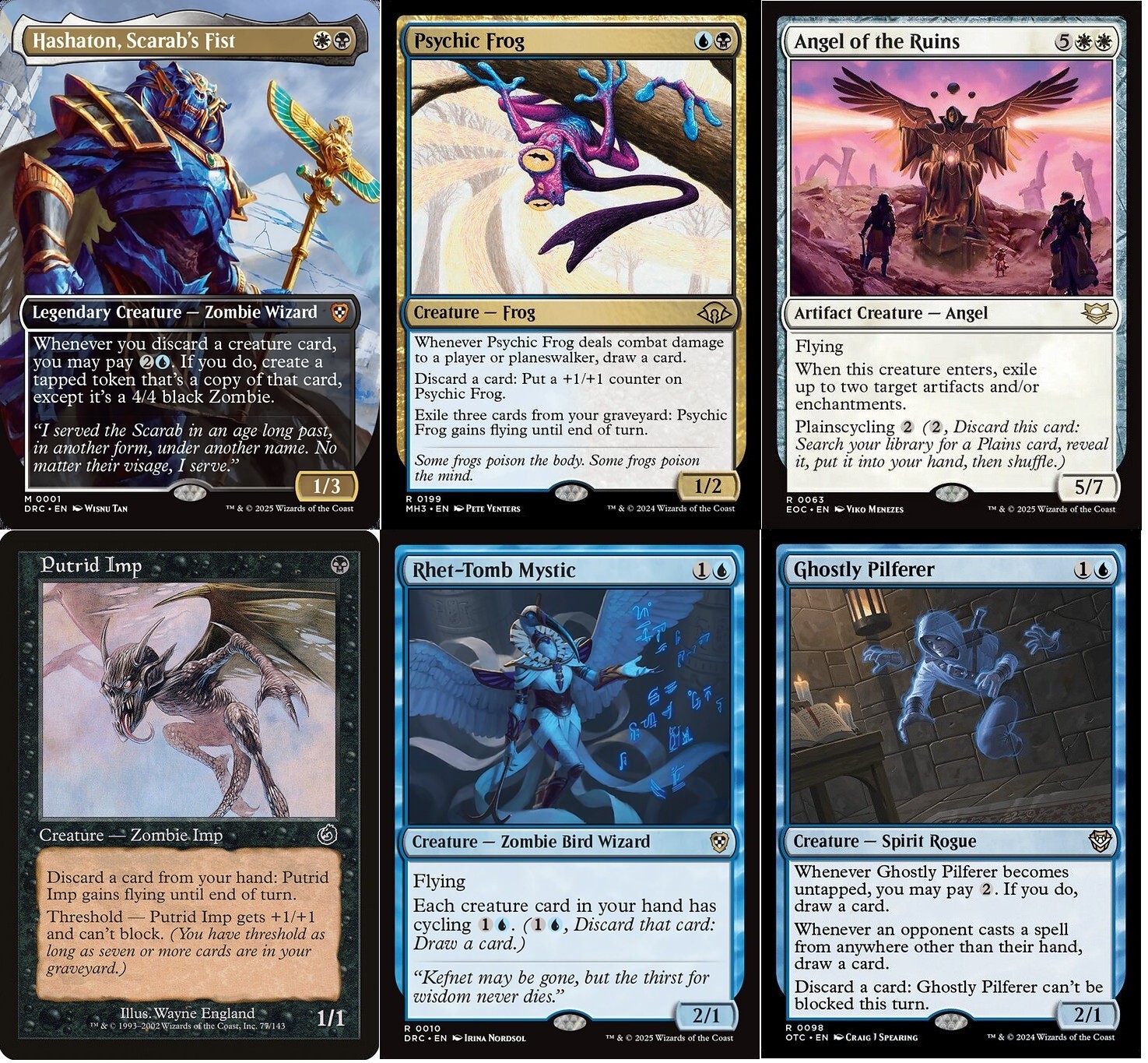 Hashaton, Scarab's Fist  Commander Deck - 100 Magic Cards EDH - Psychic Frog  NM