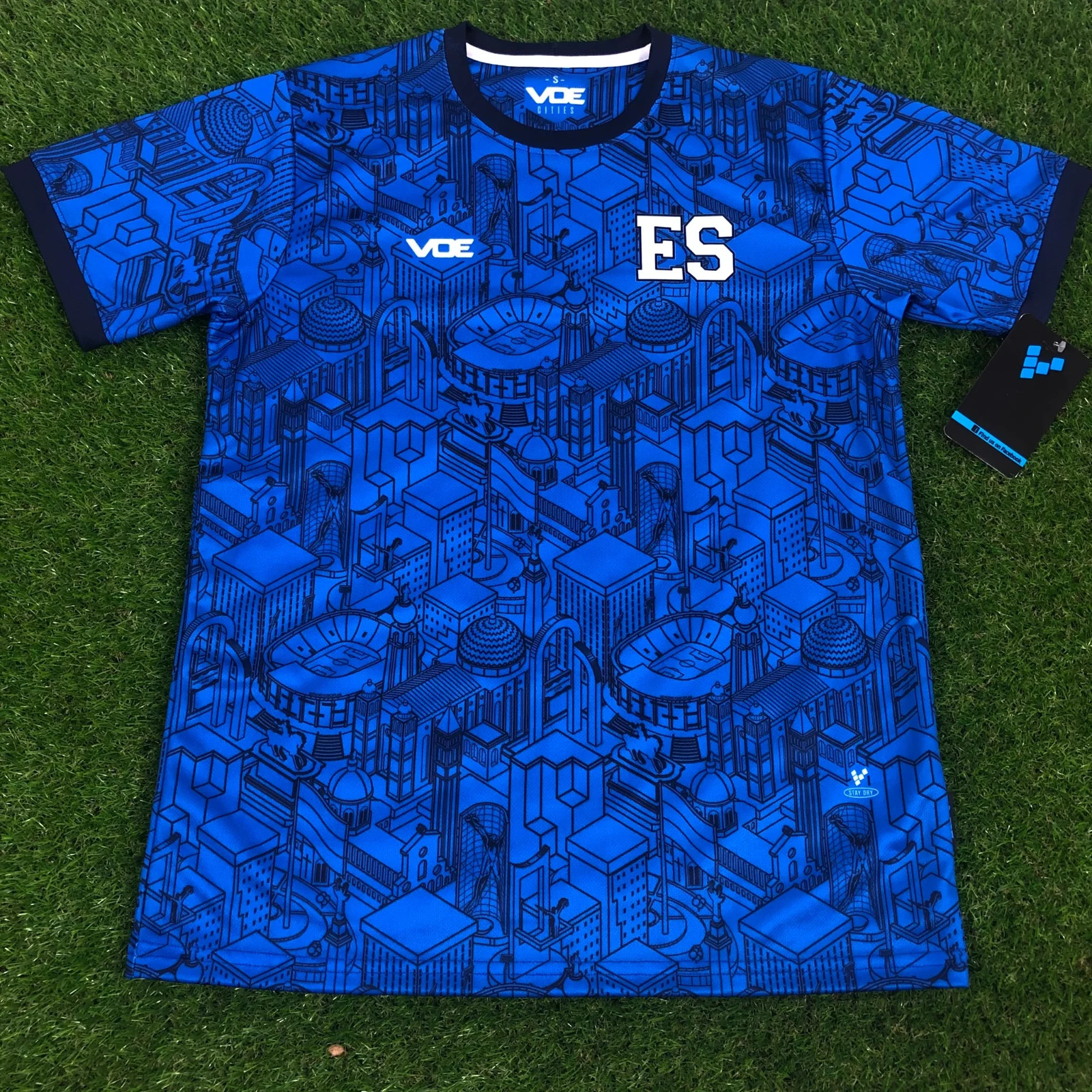 VOE El Salvador, Men's Short Sleeve Jersey, City - Blue (Tallaje Americano)