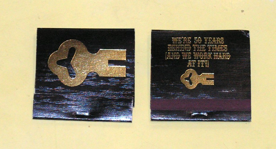 Lot of 2 Vintage Gaslight Club Unstruck Matchbooks NY O\'Hare Airport Chicago IL
