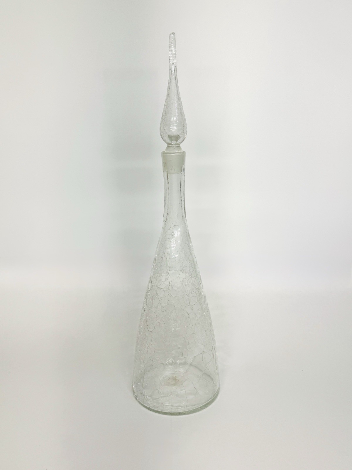 Vintage Blenko Crystal Crackle 920L Glass Decanter– Winslow Anderson- w/Stopper Vintage Blenko Crystal Crackle 920L Glass Decanter– Winslow Anderson- w/Stopper