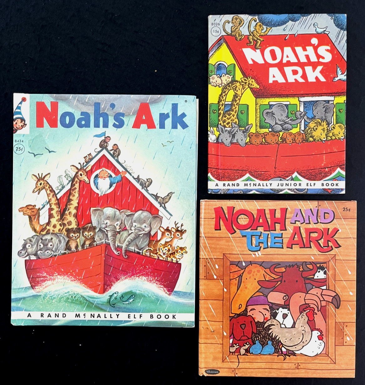 NOAH\'S ARK ~ vintage children\'s Whitman Tell-A-Tale and McNally Elf Books, VG+ NOAH\'S ARK ~ vintage children\'s Whitman Tell-A-Tale and McNally Elf Books, VG+