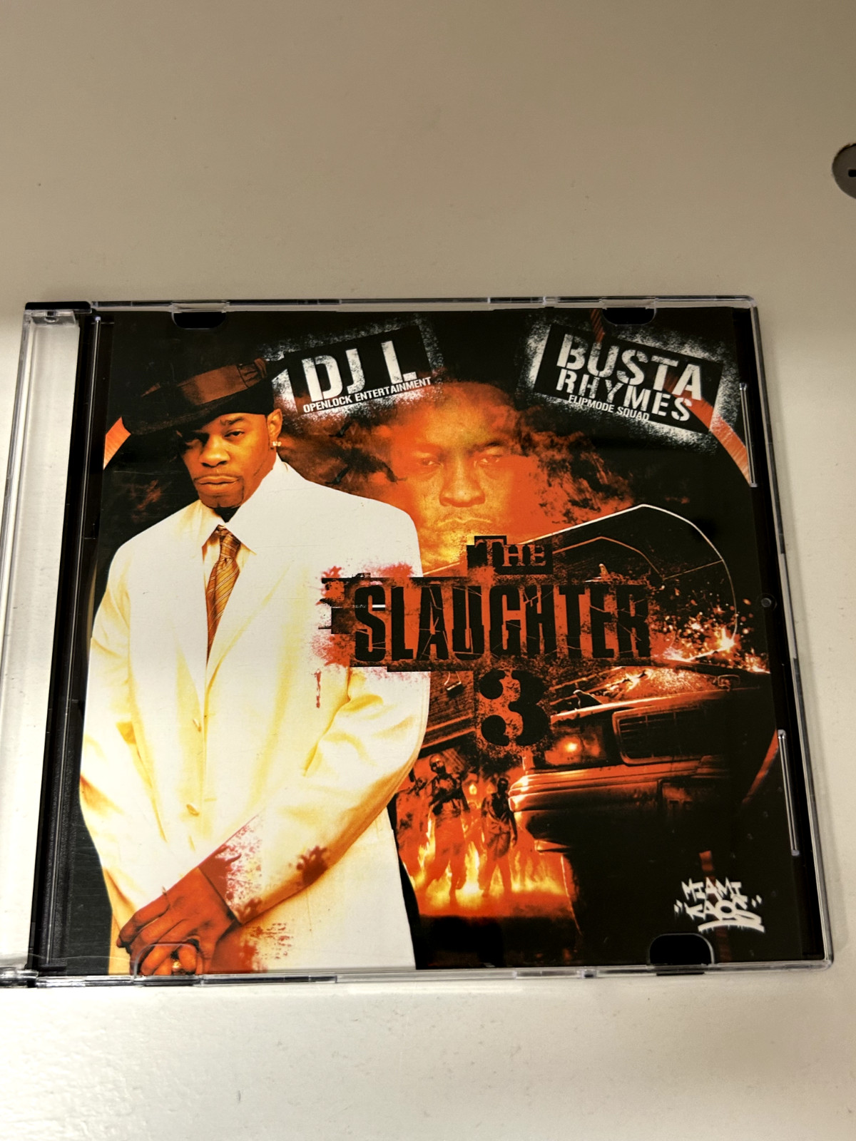 DJ L BUSTA RHYMES THE SLAUGHTER 3 NYC PROMO MIXTAPE MIX CD RARE DJ L BUSTA RHYMES THE SLAUGHTER 3 NYC PROMO MIXTAPE MIX CD RARE