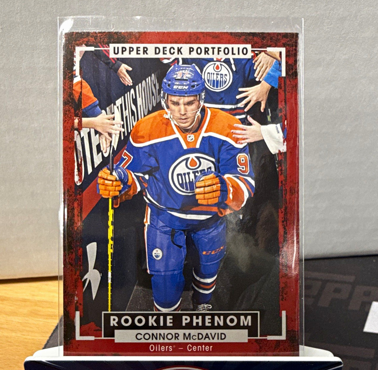 Upper Deck 2015-16 Portfolio Hockey Rookie Phenom Connor McDavid Oilers #250 Upper Deck 2015-16 Portfolio Hockey Rookie Phenom Connor McDavid Oilers #250