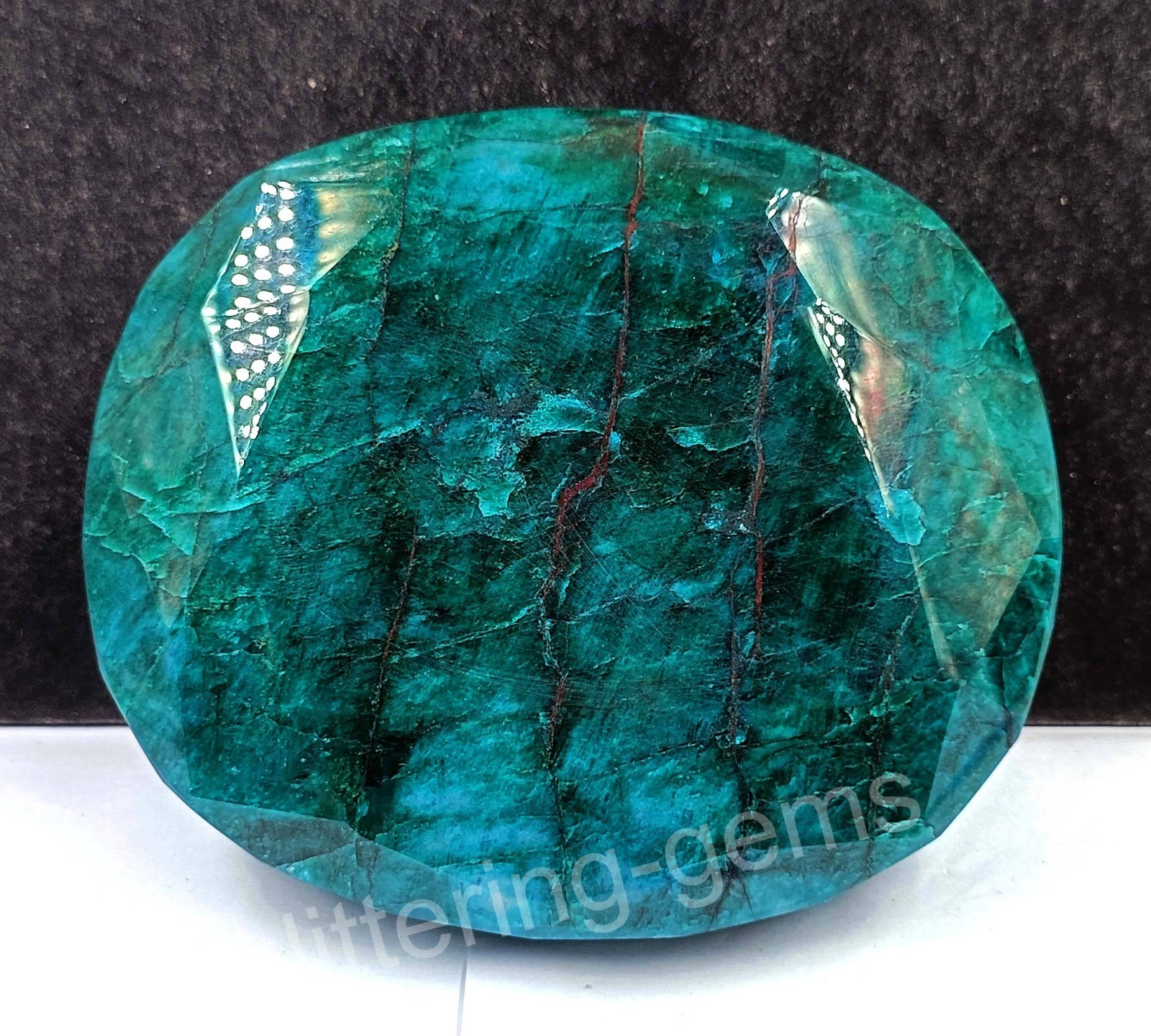 7176Ct Gorgeous & Big size natural Emerald Oval Colombia Certified Gemstone 5DOS