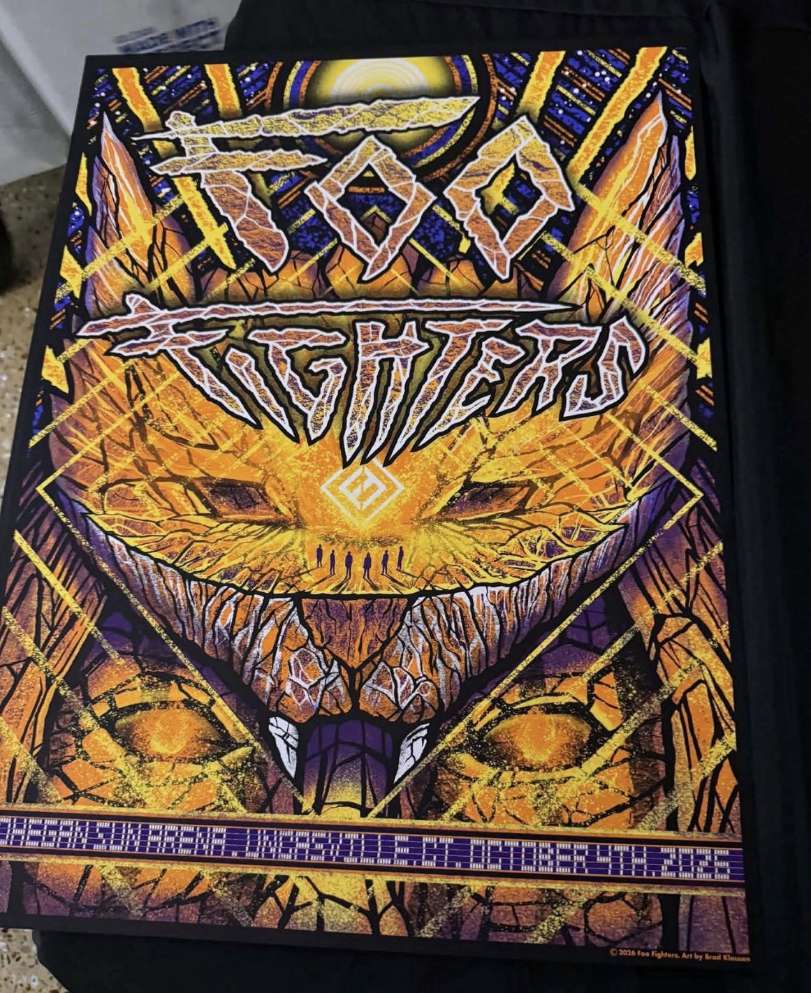 Foo Fighters Mohegan Sun Poster 2026 Numbered Artist Proof OFFICIAL
