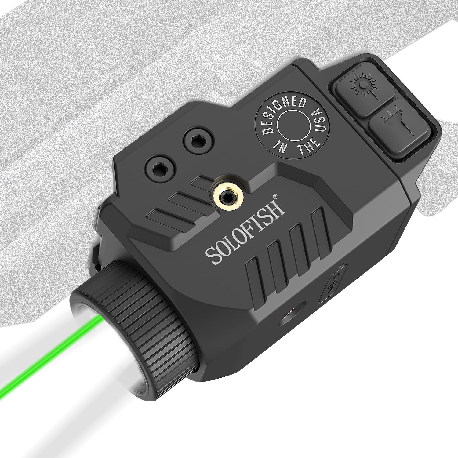 Solofish 800lm Pistol Light Laser Combo with 600lm Green