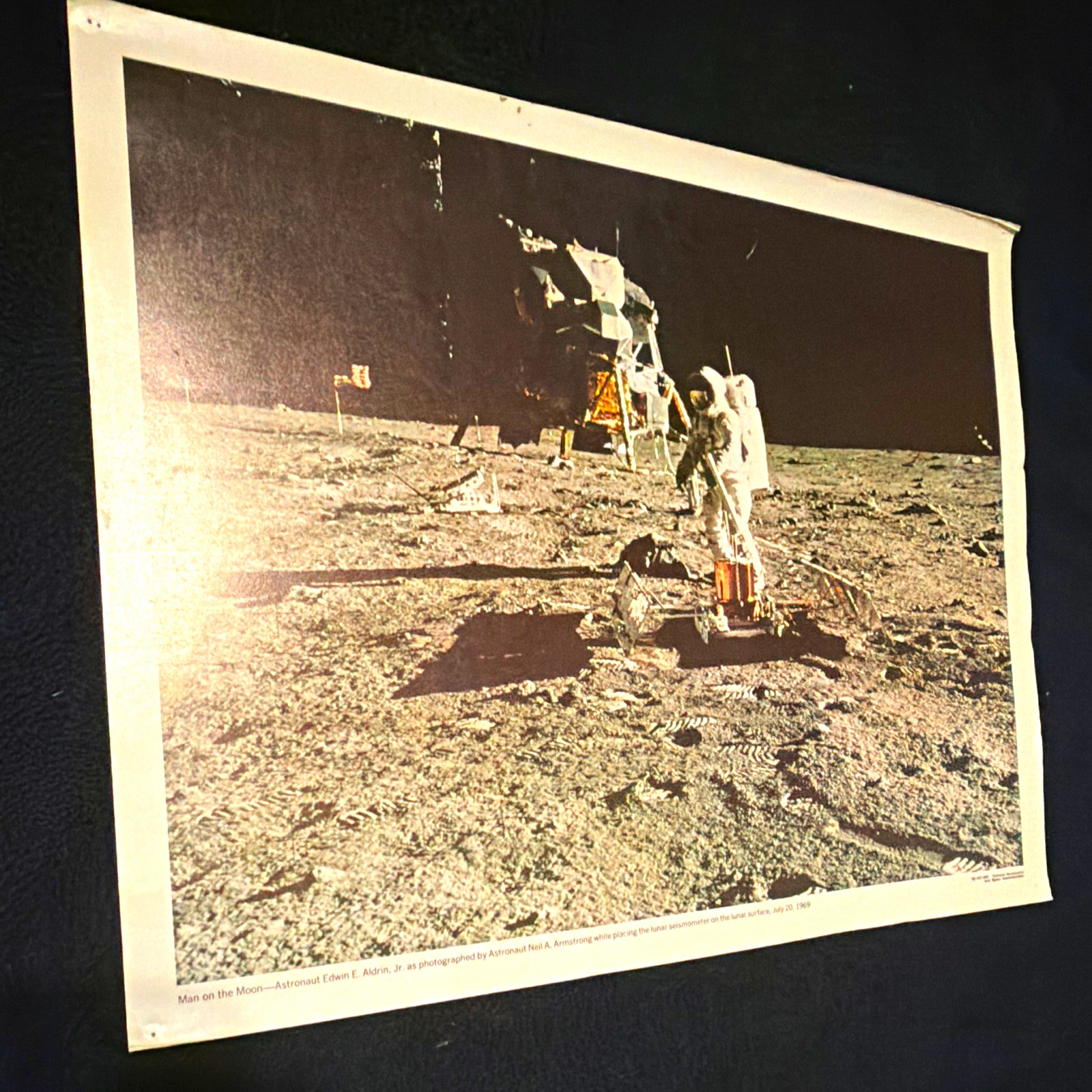 Vintage 69-HC-683 Apollo 11 1969 Moon Landing Photo Buzz Aldrin Lunar Module Vintage 69-HC-683 Apollo 11 1969 Moon Landing Photo Buzz Aldrin Lunar Module