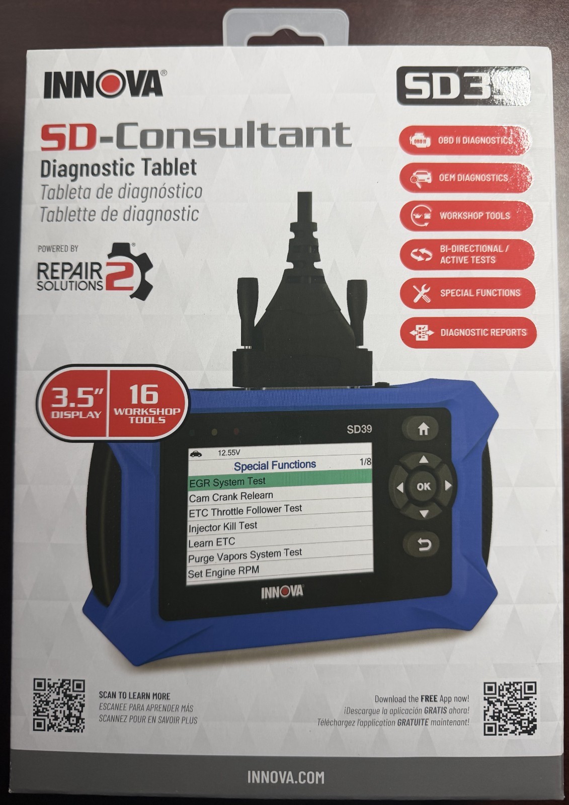Innova SD39 SD-Consultant OBD2 Diagnostic Scanner Tablet - NEW IN BOX 