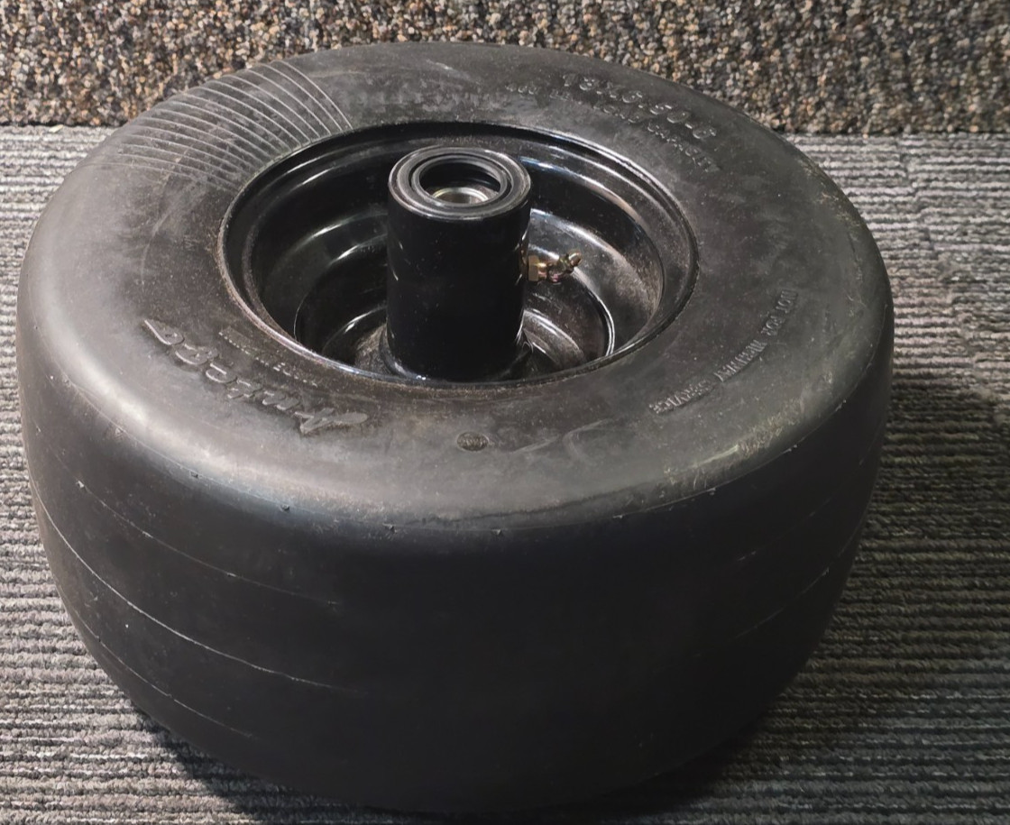 (QTY 1) Antego 13x6.50-6 Black Smooth Tire on Black Wheel For Commercial Mowers