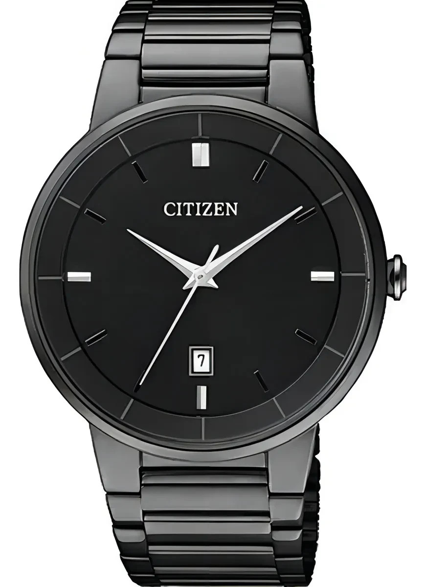 Citizen Men's Quartz Black Dial Black-Plated Watch - BI5017-50E NEW Citizen Men's Quartz Black Dial Black-Plated Watch - BI5017-50E NEW