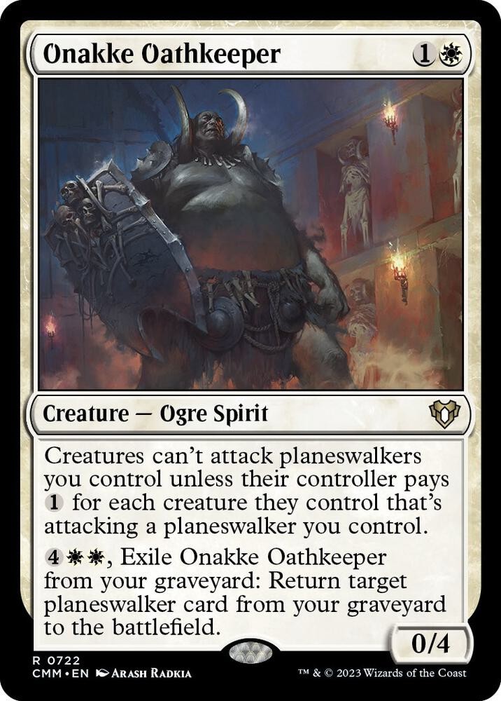 1x MTG Onakke Oathkeeper - Commander Masters Rare NM Mint 1x MTG Onakke Oathkeeper - Commander Masters Rare NM Mint