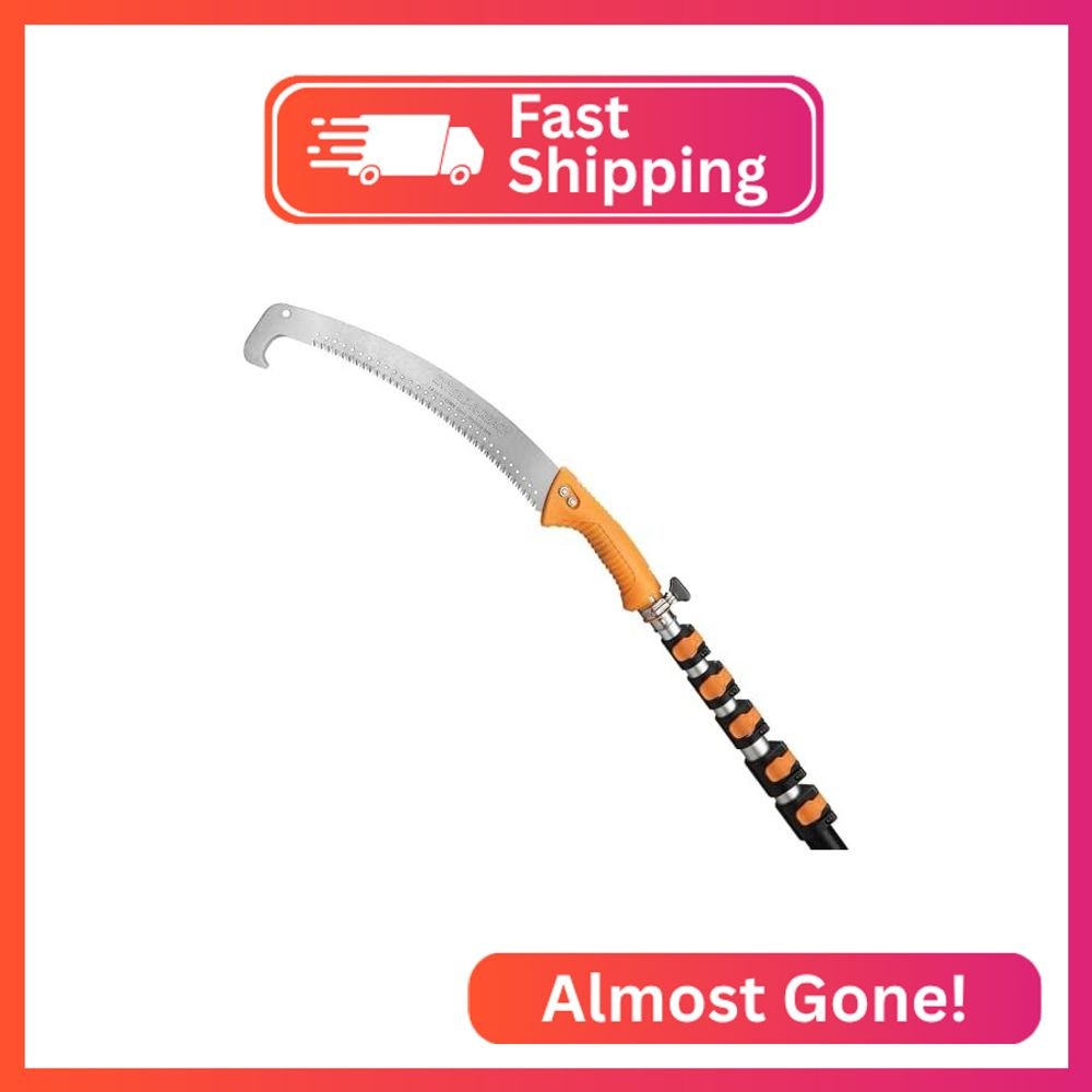 5-24 ft Telescopic Manual Pole Saw for Tree Trimming & Pruning