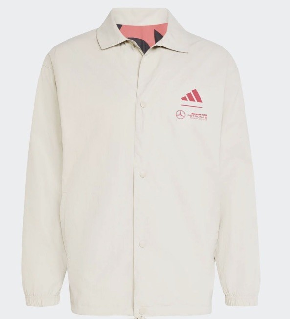 $165 ADIDAS MERCEDES AMG PETRONAS FORMULA ONE COAT COACH JACKET JW3362 SZ m $165 ADIDAS MERCEDES AMG PETRONAS FORMULA ONE COAT COACH JACKET JW3362 SZ m