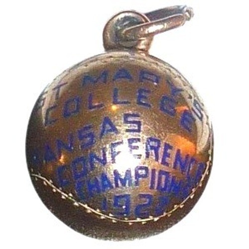1922 St Marys College Kansas Conference Football Championship 10k 3g Gold Charm