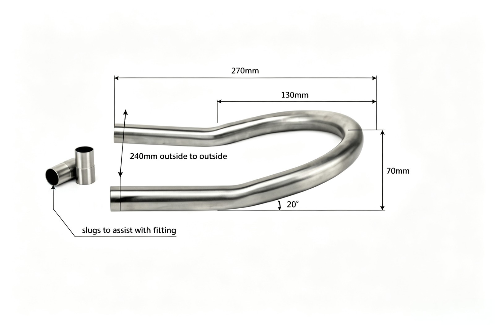 Stainless Steel Cafe Racer Seat Hoop for Honda CB500 CB650 for Suzuki GS750
