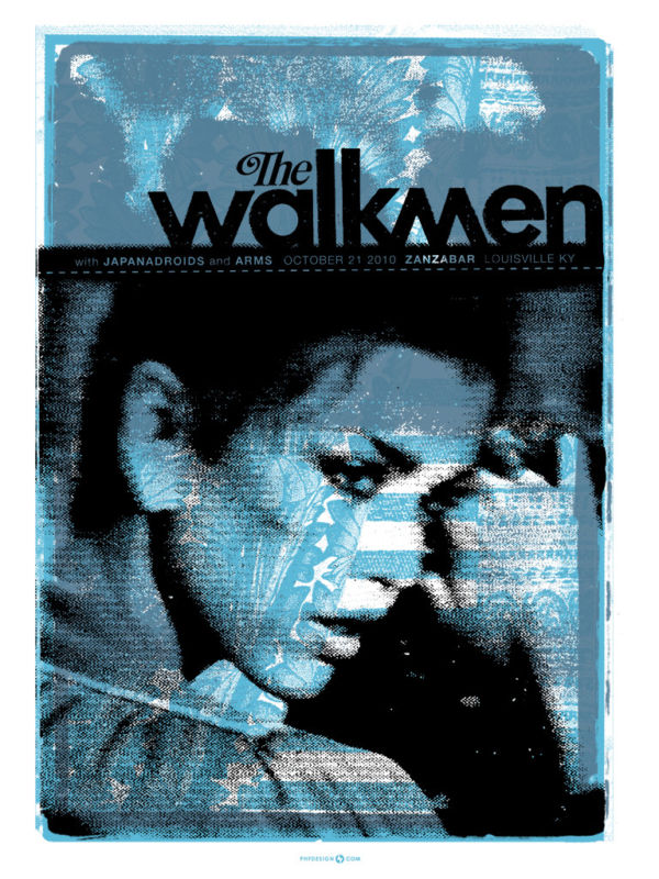 The Walkmen and Japanadroids October 2010 Limited Edition Gig Poster
