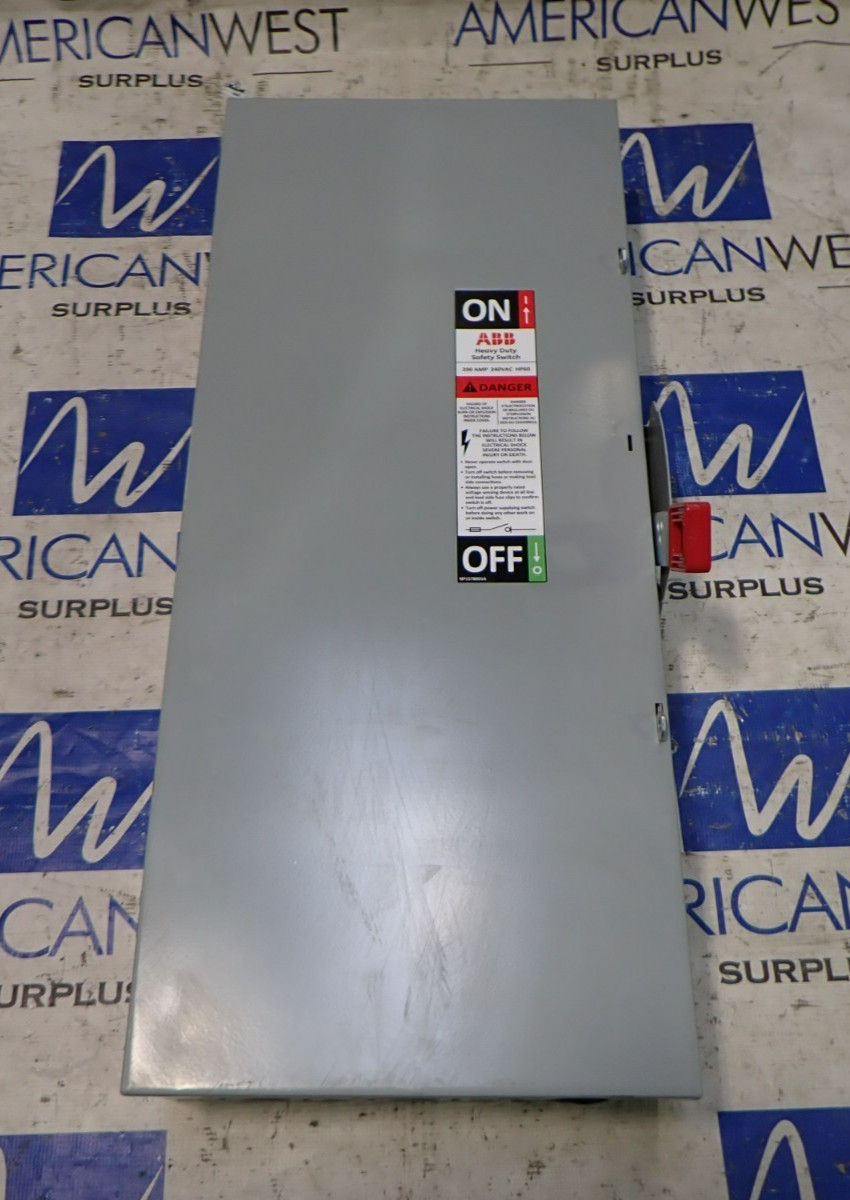 ABB TH4324 200 amp 3 Phase 240 volt Fusible Indoor Disconnect Switch DIS5046