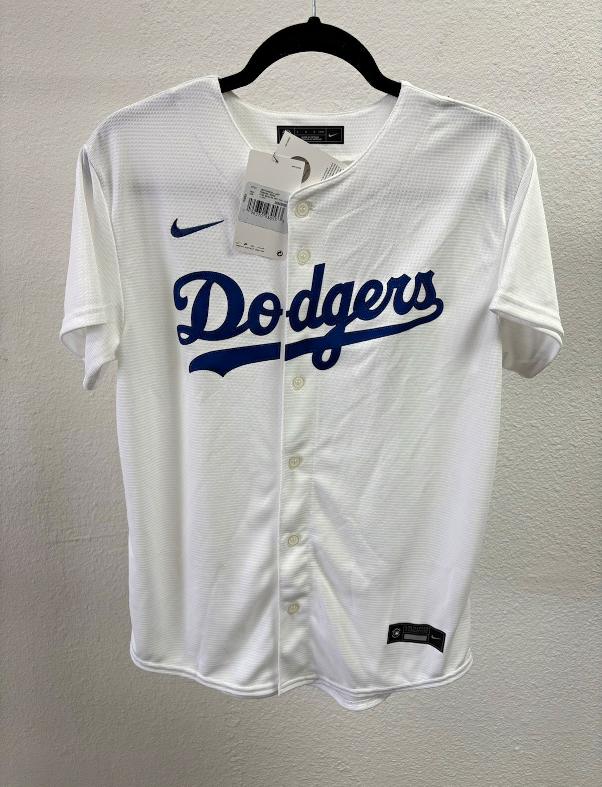 Nike Los Angeles Dodgers Freeman #5 MLB Baseball Jersey White/Blue Youth L 14/16