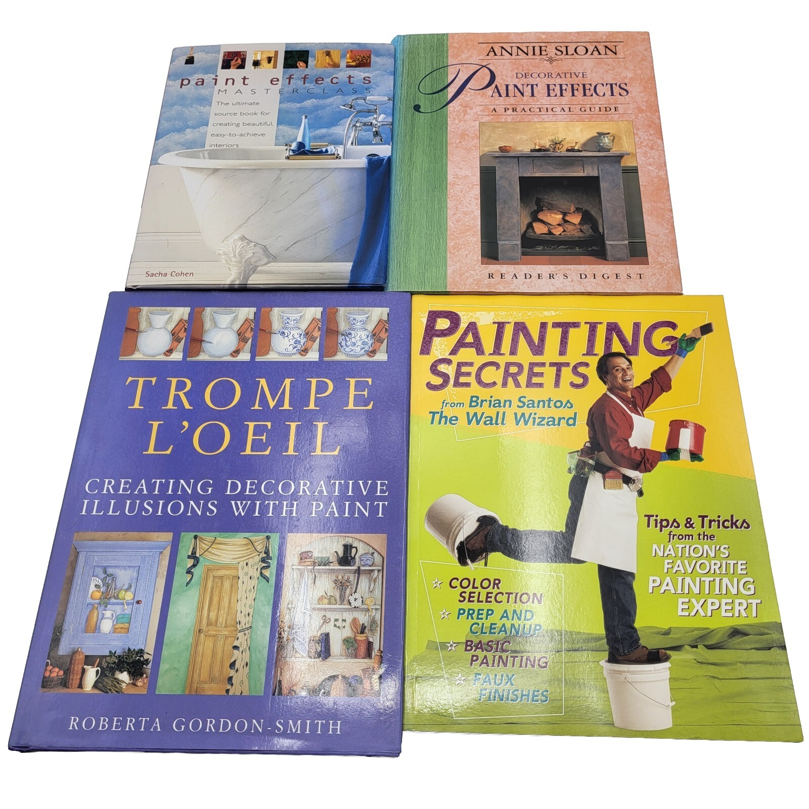 Lot 4 Decorative Painting Books Home Decor Interior Design Effects Illusions