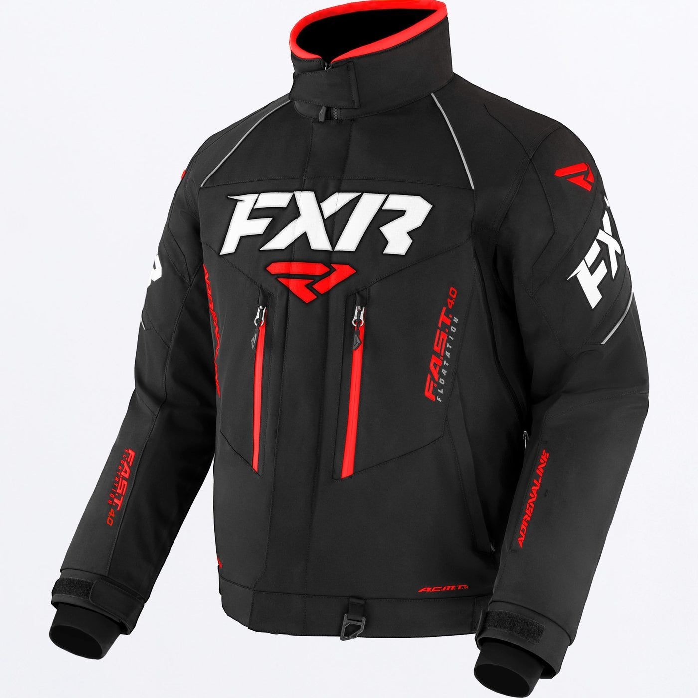 FXR Adrenaline FX Snowmobile 2 in 1 Snow Jacket Inspired by FXR Color Black/Red