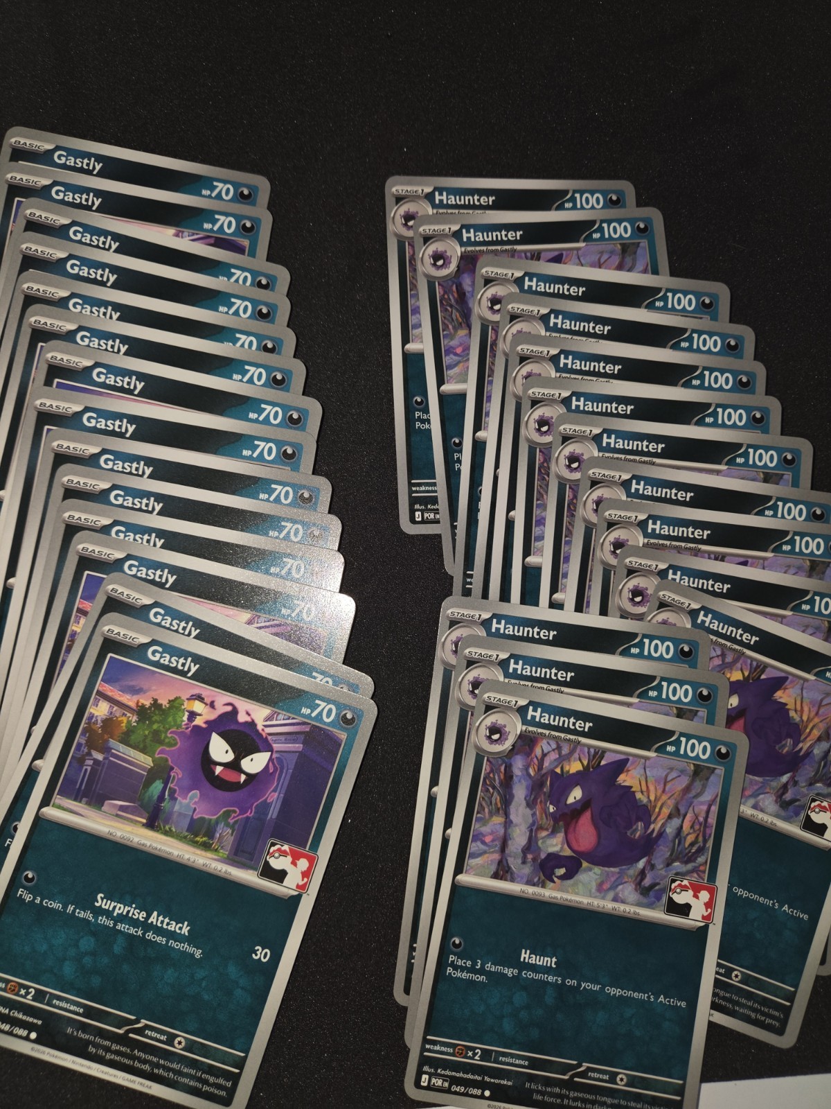 14x Gastly Stamped And 14x Haunter Stamped Non Holo Prize Pack Series 9 Pokemon 14x Gastly Stamped And 14x Haunter Stamped Non Holo Prize Pack Series 9 Pokemon