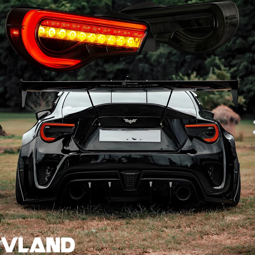 VLAND Smoke LED Tail Lights For 2013-20 Subaru BRZ/ Scion FR-S 17-20 Toyota 86