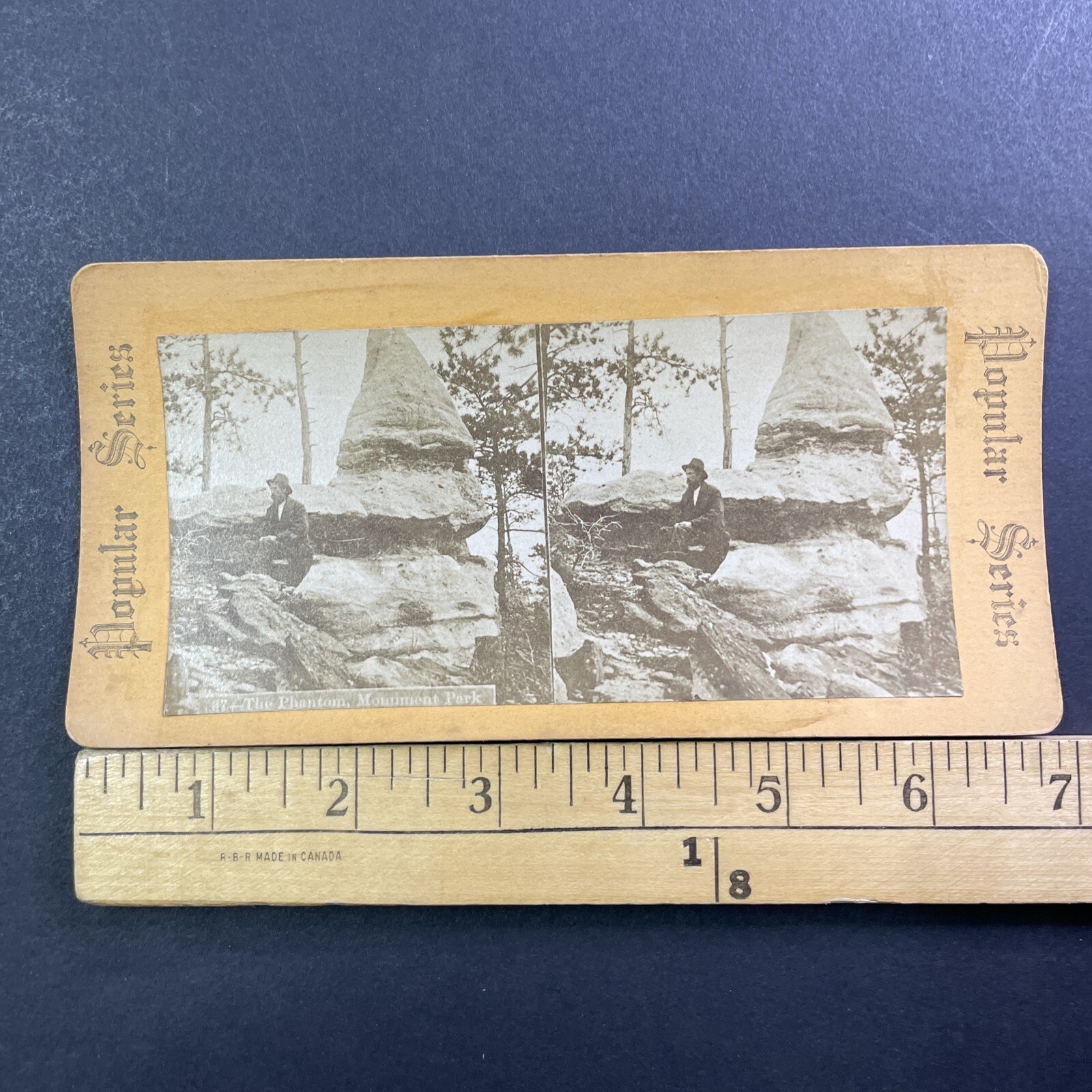 The Phantom Monument Park Stereoview Popular Series Charles Weitfle c1870s The Phantom Monument Park Stereoview Popular Series Charles Weitfle c1870s
