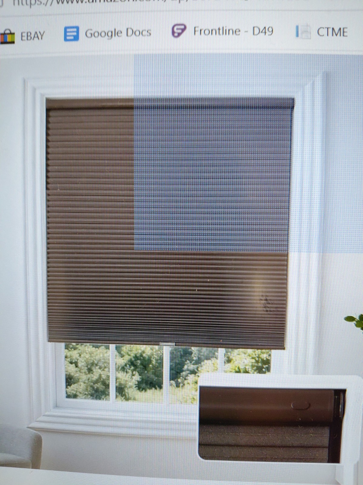 Joydeco No Drill Blackout Cordless Cellular Shades, 35\