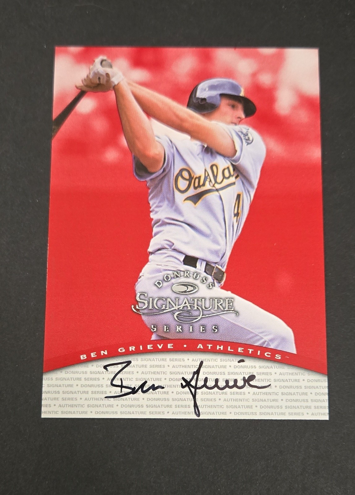 1997 Donruss Signature Series - Authentic Signatures Ben Grieve (AU) 1997 Donruss Signature Series - Authentic Signatures Ben Grieve (AU)