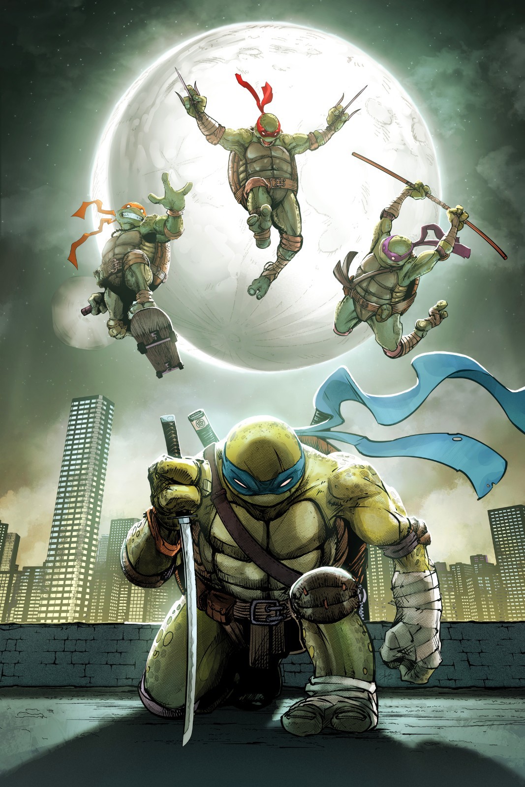 TEENAGE MUTANT NINJA TURTLES #20 300th ISSUE SPECIAL - STAN YAK COVER A