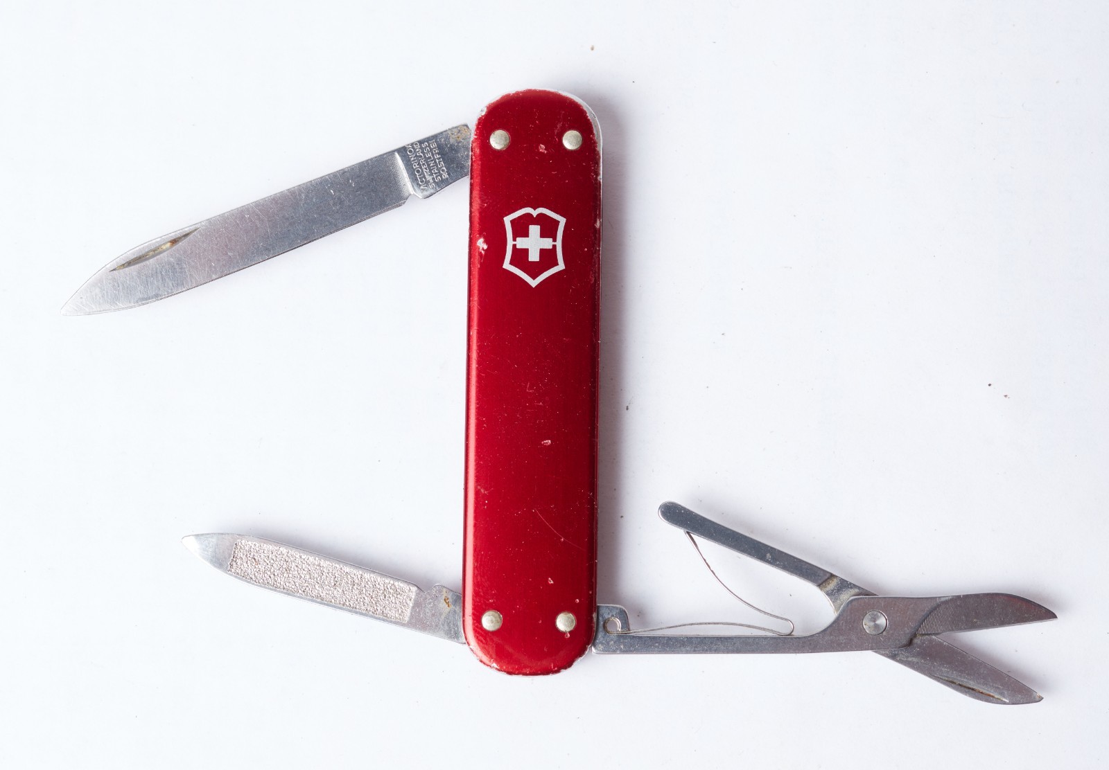 Victorinox Swiss Army Knife Alox Money Clip 74mm Metal Red Retired Victorinox Swiss Army Knife Alox Money Clip 74mm Metal Red Retired