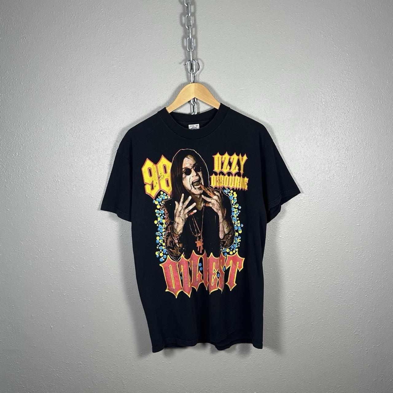 Vintage 1998 Ozzy Osbourne Ozzfest Concert Festival Tour Tee Size XL Rap Tee 90s