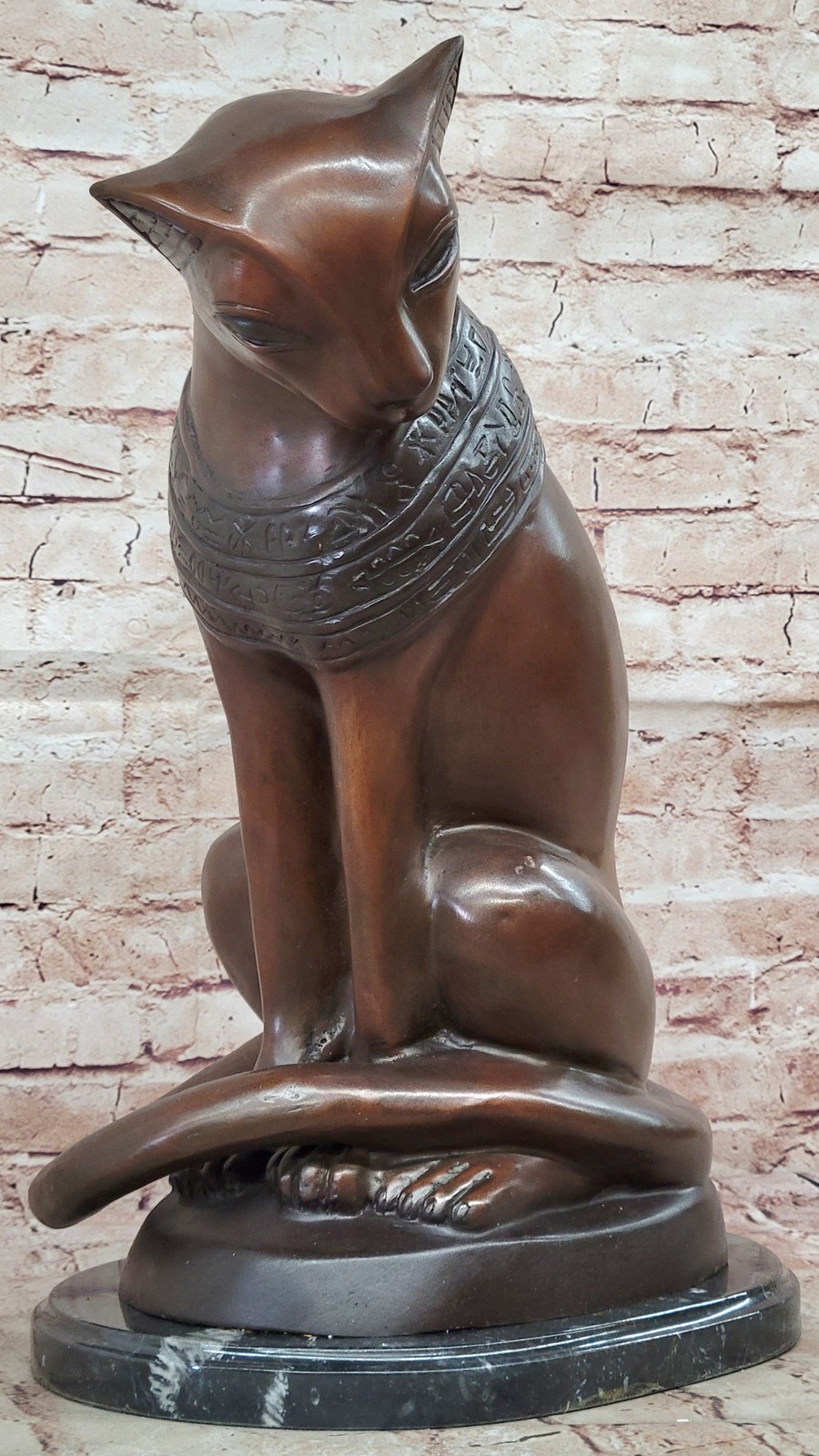 Stunning 19 inch high statue of the Egyptian Cat Goddess Bast beautiful piece