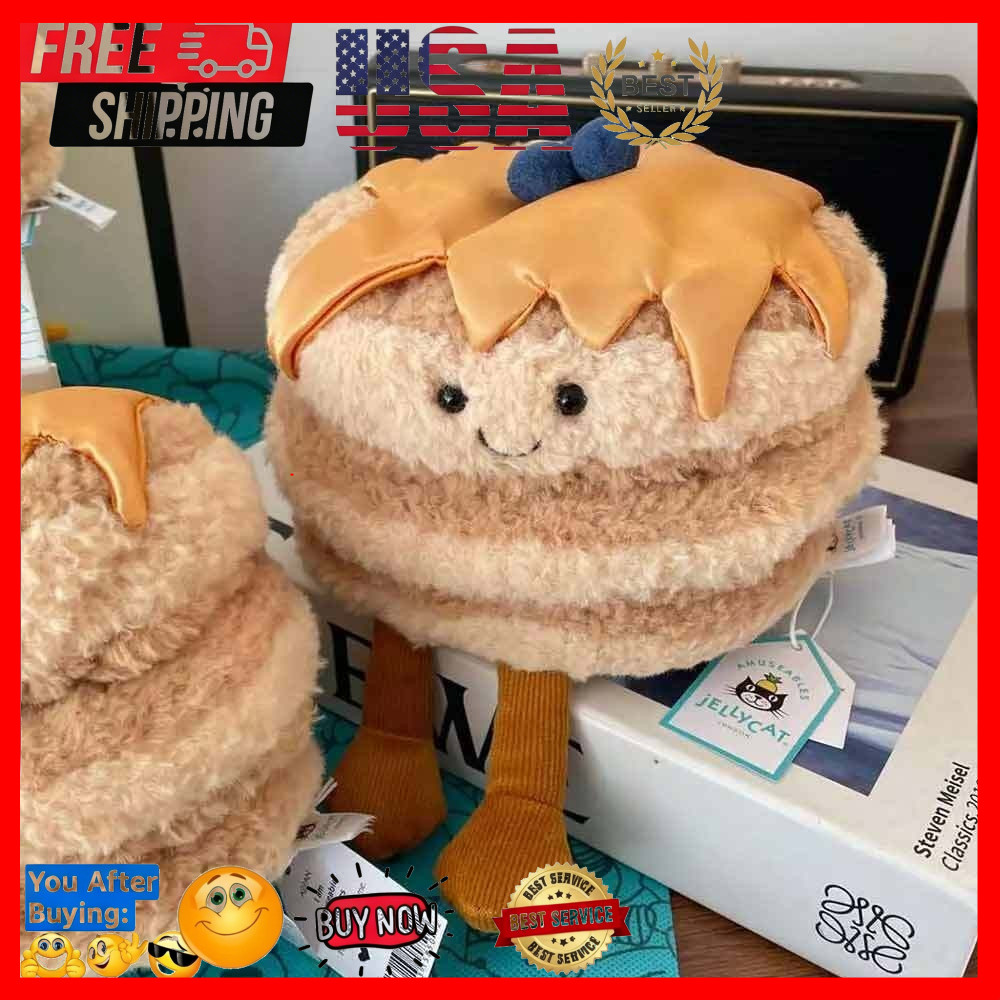 BNWT NEW Fran Pancakes NYC DINER exclusive Sweet Stuffed Plush Toy Dust Bag