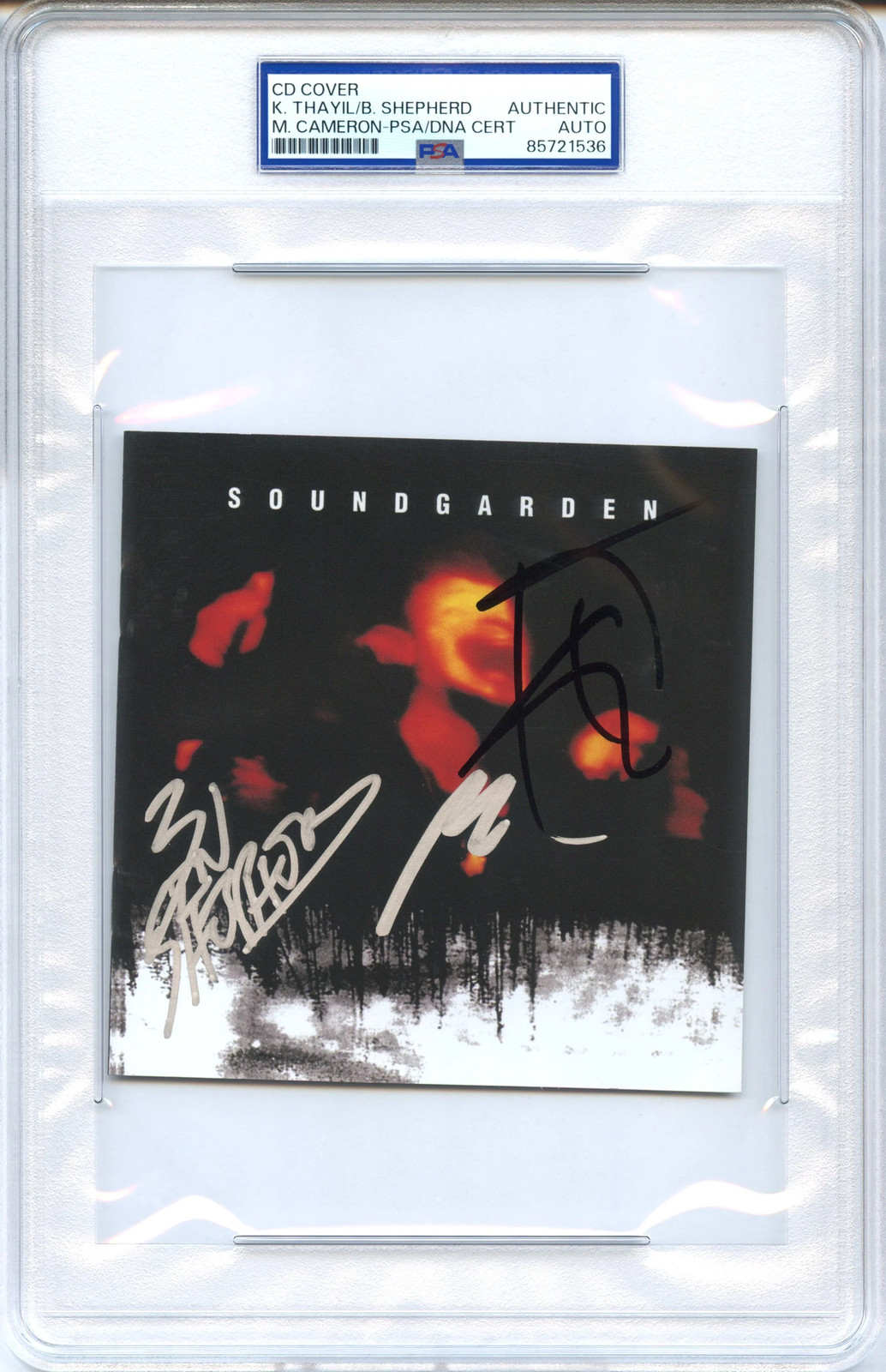 Soundgarden Signed Autographed CD Cover \ Soundgarden Signed Autographed CD Cover \