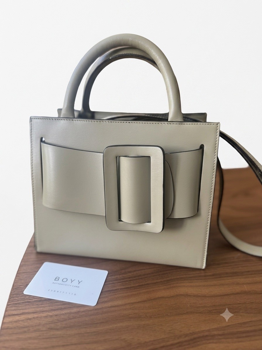 BOYY Bobby 23 Buckle Top Handle Handbag with Crossbody Strap BOYY Bobby 23 Buckle Top Handle Handbag with Crossbody Strap