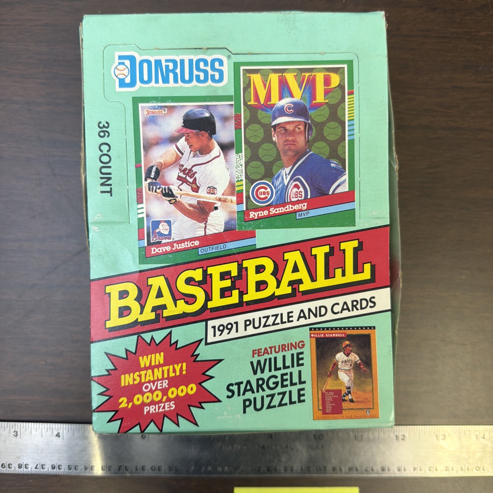 1991 Donruss Series 2 baseball wax box, factory sealed