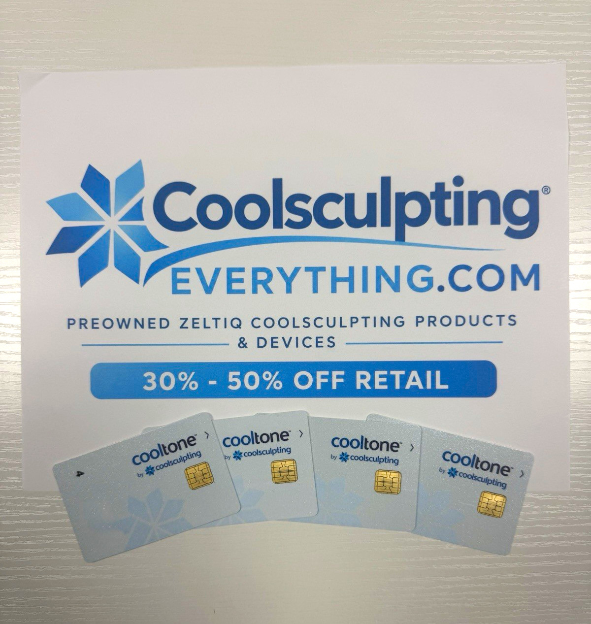 Zeltiq CoolSculpting CoolTone 4 cards with 4 Cycles 16 total FREE NEXT DAY SHIP Zeltiq CoolSculpting CoolTone 4 cards with 4 Cycles 16 total FREE NEXT DAY SHIP