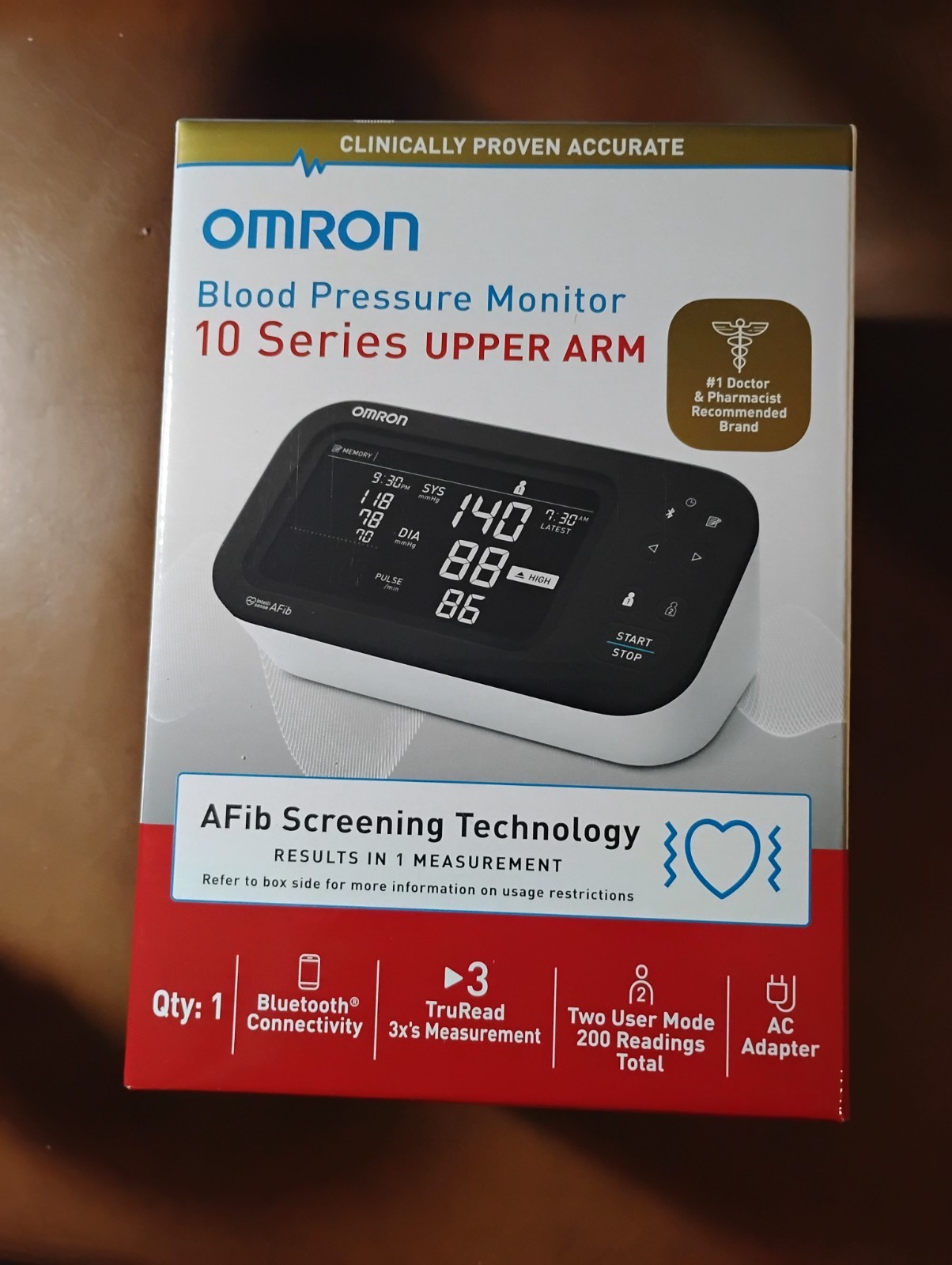 Omron 10 Series  Upper Arm Blood Pressure Monitor **NEW**  Factory sealed