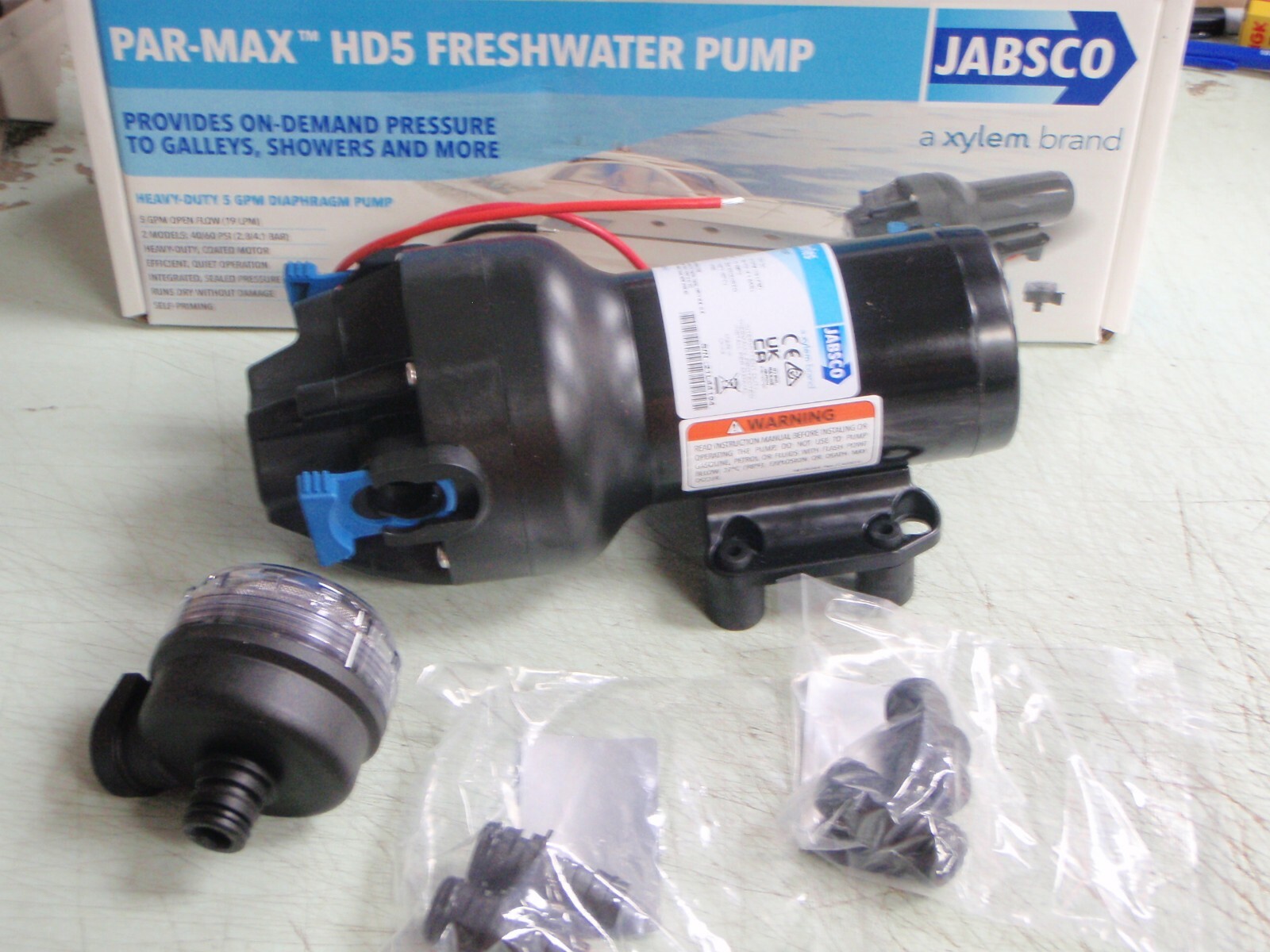 PAR MAX HD5 JABSCO WATER PRESSURE PUMP 6 P501J118S3A REPLACES 825000092 5GPM 
