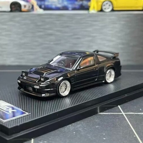 Micro Turbo 1/64 Nissan 180SX TPYE X Black Diecast Car Model