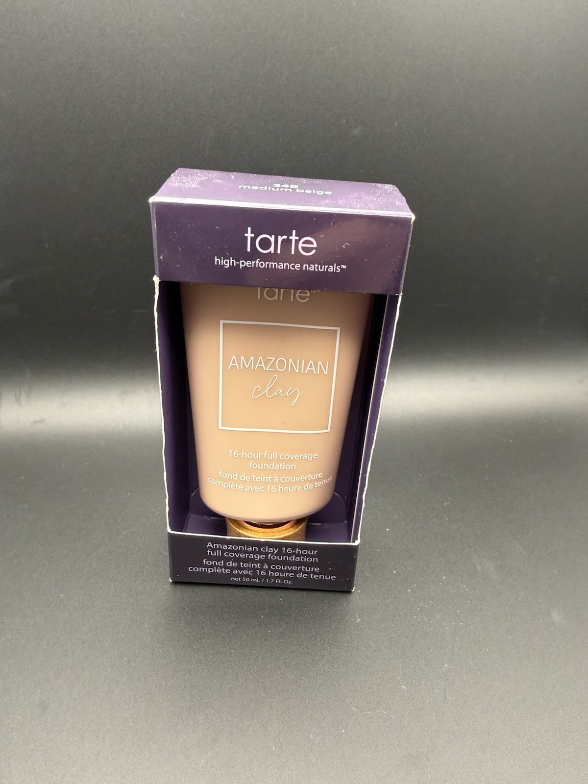 Tarte  Amazonian Clay 16-Hour Full Coverage Foundation 34B Medium Beige Unsealed