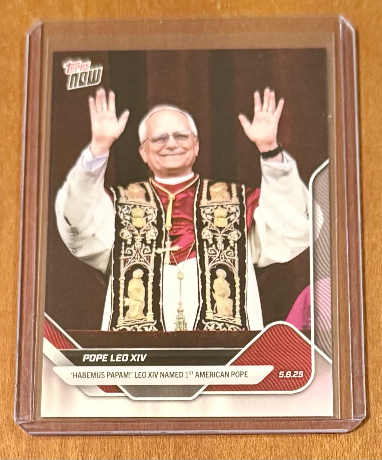 2025 TOPPS NOW #POPE-1 POPE LEO XIV - 1ST AMERICAN POPE