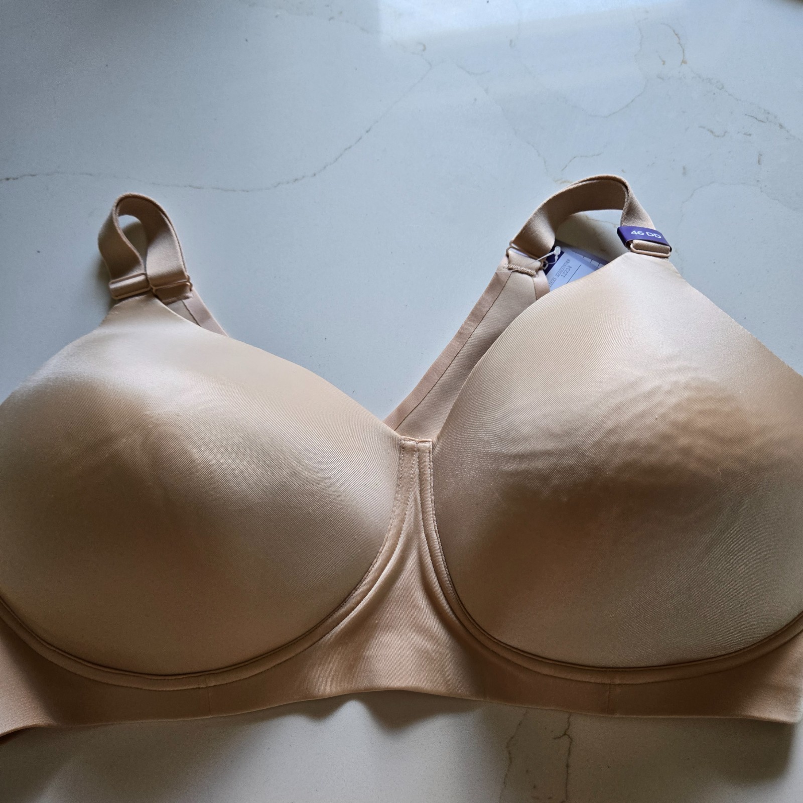 NWT Catherines Bra Wireless 46DD Beige NWT Catherines Bra Wireless 46DD Beige