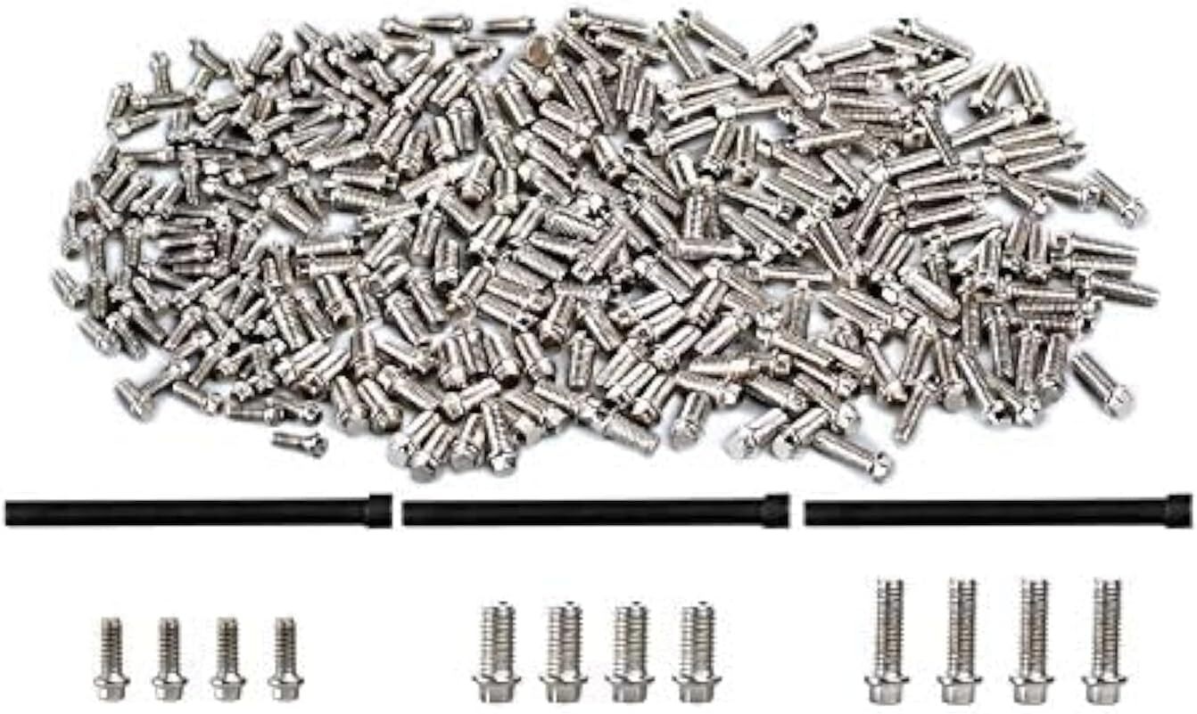 INJORA 300PCS M2 M2.5 M3 Metal Screws Kit Wheel Rims for 1/10 RC Car Crawler