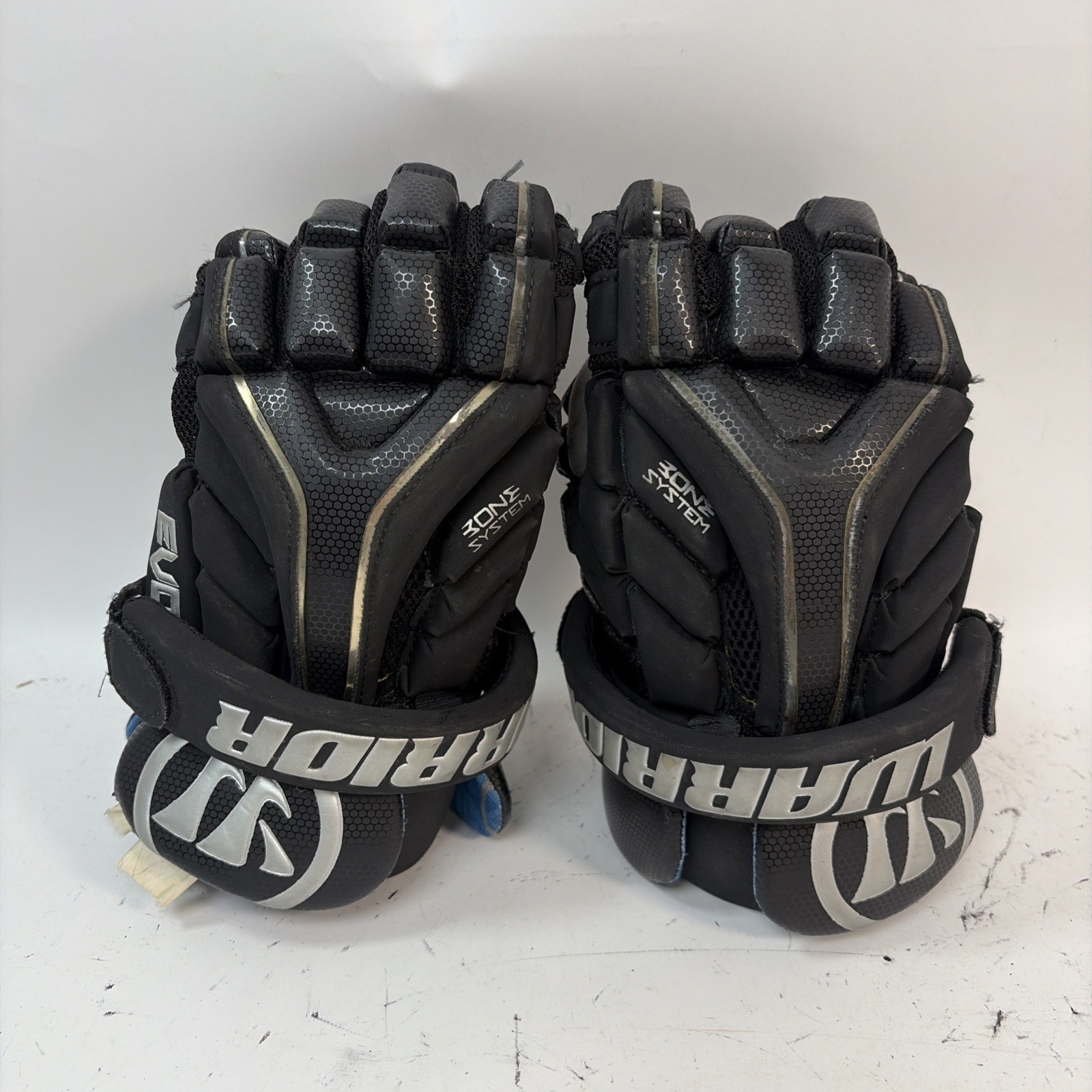 Warrior Evo Bone System Lacrosse Gloves, Black, Medium