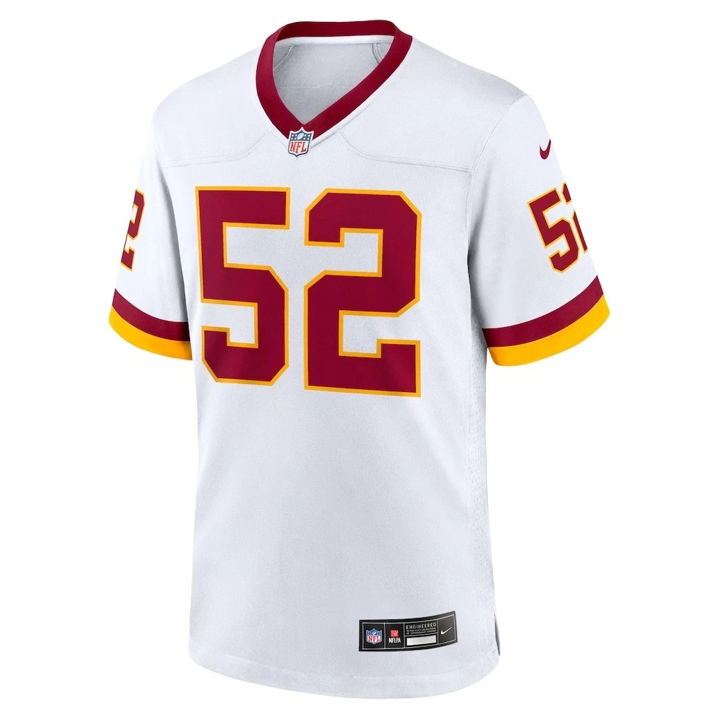 New Washington Commanders Sonny Styles #52 White Game Jersey.