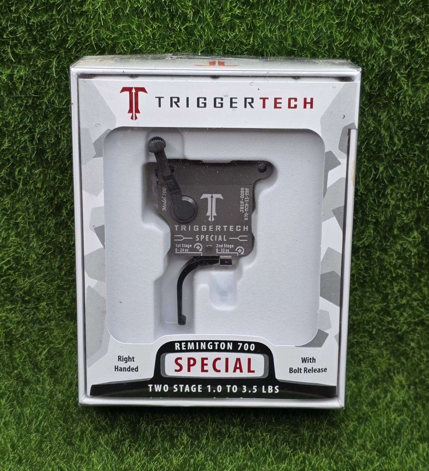 TriggerTech Rem 700 Special Two-Stage Flat Trigger, Right Black - R70-TCB-13-TBF
